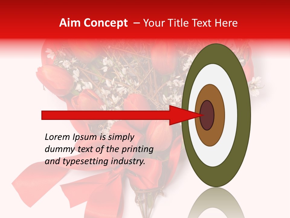 Beautiful Bunch Arrangement PowerPoint Template