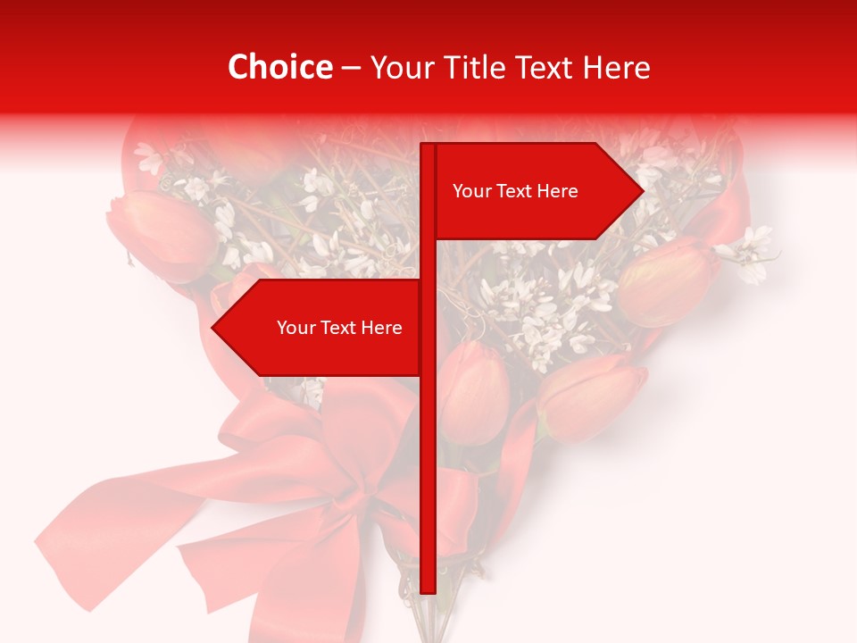 Beautiful Bunch Arrangement PowerPoint Template