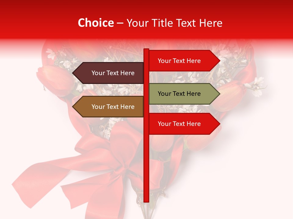 Beautiful Bunch Arrangement PowerPoint Template