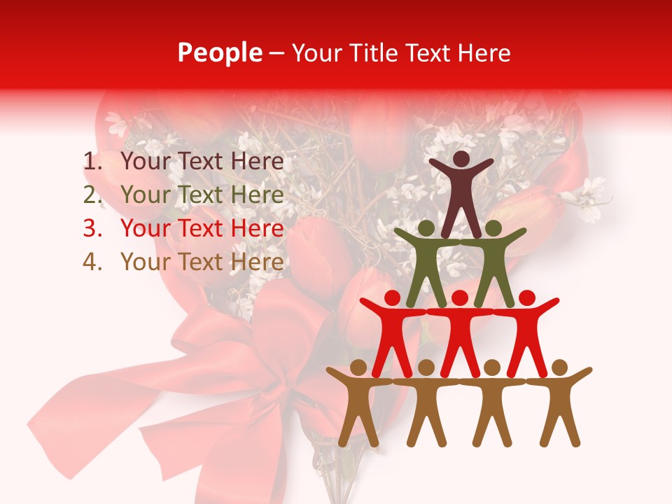 Beautiful Bunch Arrangement PowerPoint Template