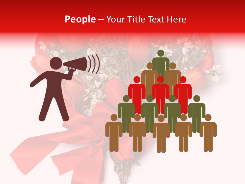 Beautiful Bunch Arrangement PowerPoint Template