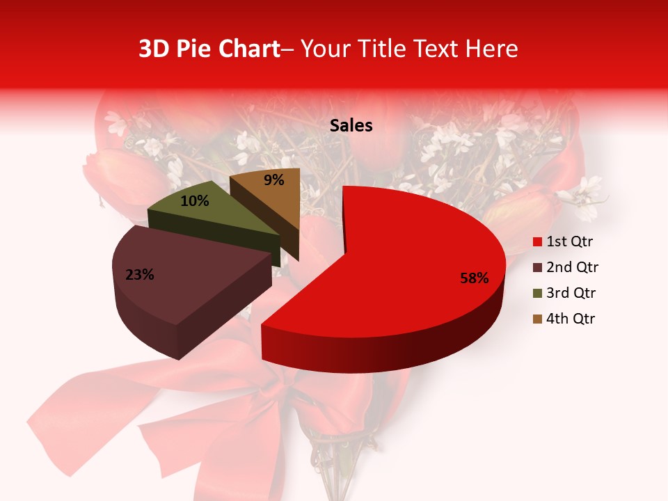 Beautiful Bunch Arrangement PowerPoint Template