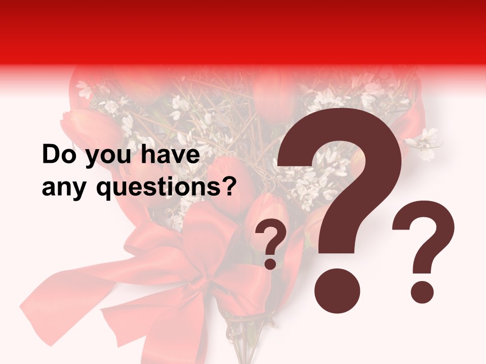 Beautiful Bunch Arrangement PowerPoint Template