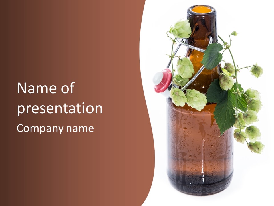 Brewing Fresh Ingredient PowerPoint Template