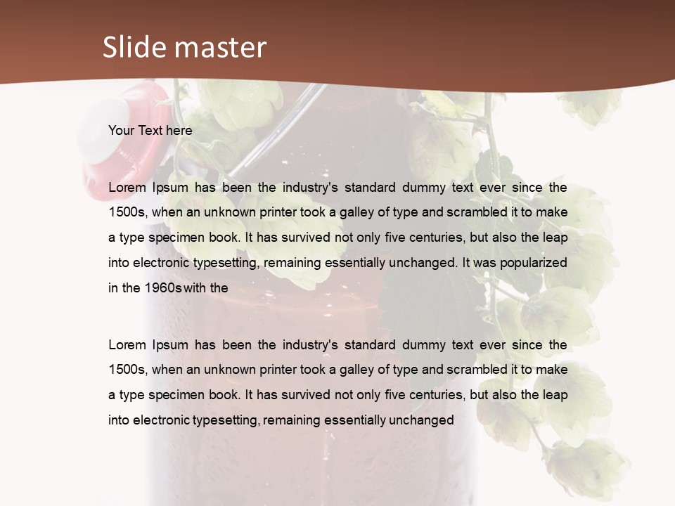 Brewing Fresh Ingredient PowerPoint Template