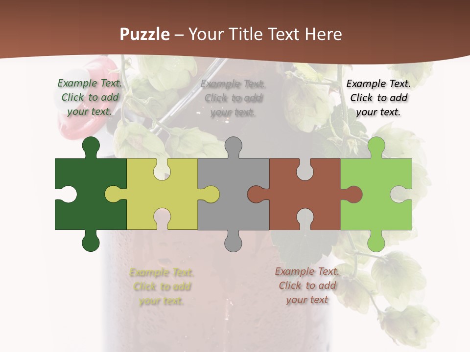 Brewing Fresh Ingredient PowerPoint Template