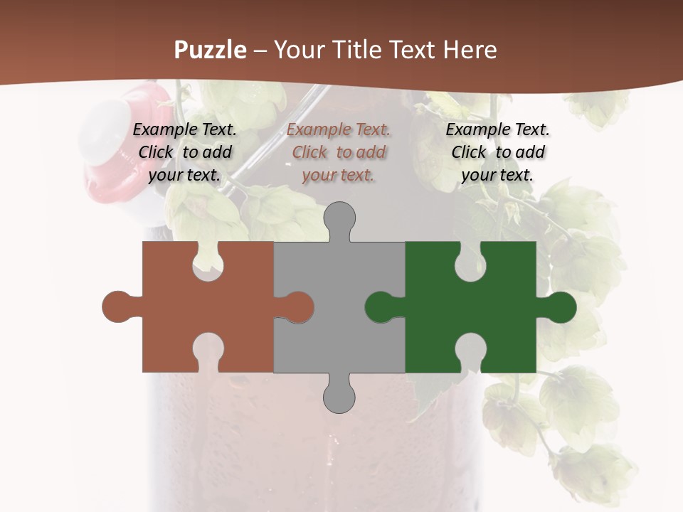 Brewing Fresh Ingredient PowerPoint Template
