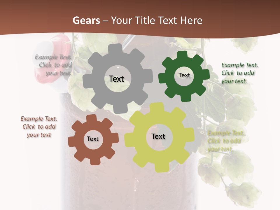 Brewing Fresh Ingredient PowerPoint Template