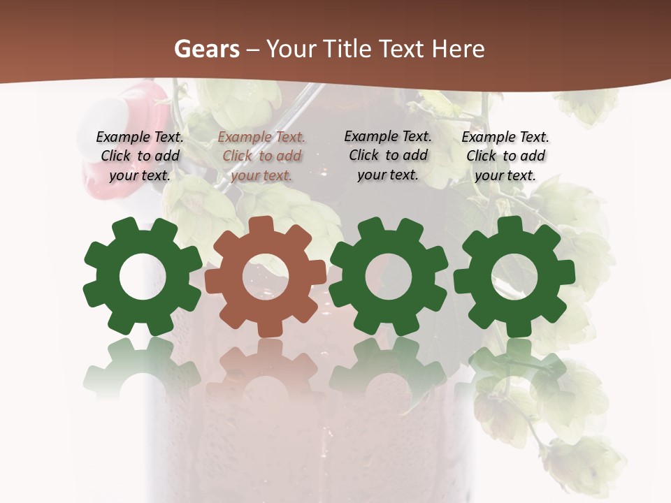 Brewing Fresh Ingredient PowerPoint Template