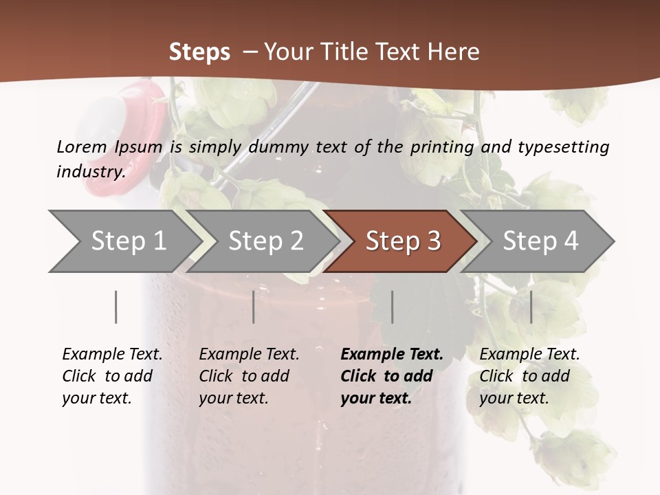 Brewing Fresh Ingredient PowerPoint Template