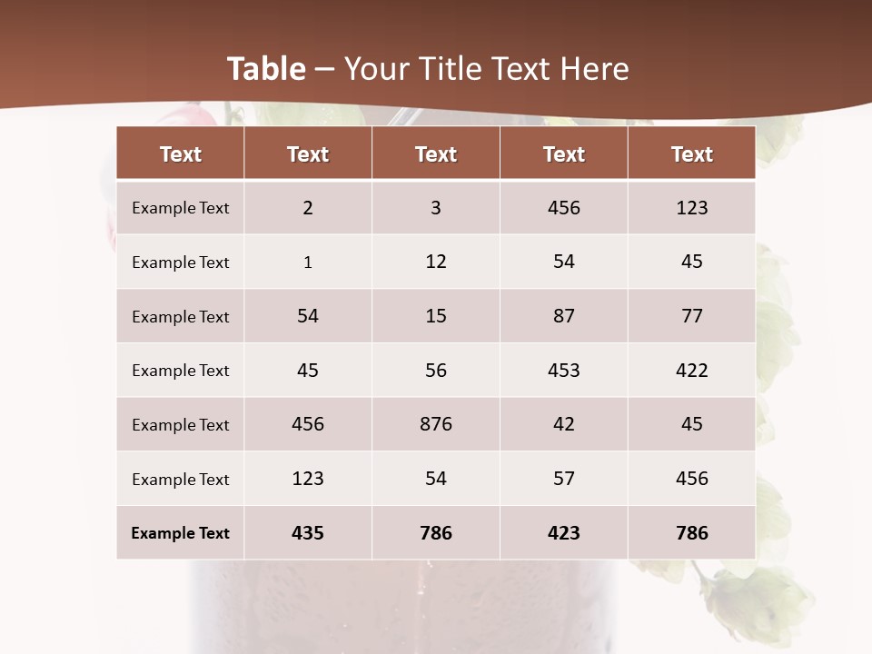 Brewing Fresh Ingredient PowerPoint Template
