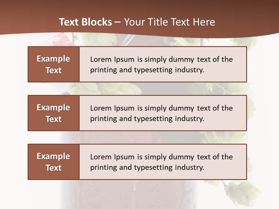 Brewing Fresh Ingredient PowerPoint Template