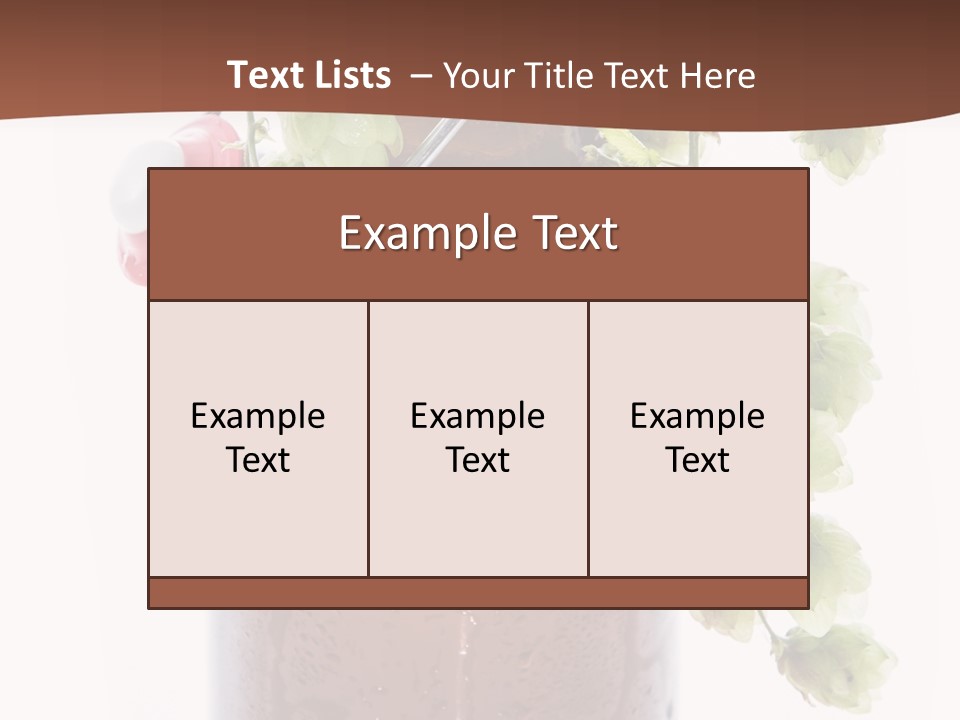 Brewing Fresh Ingredient PowerPoint Template