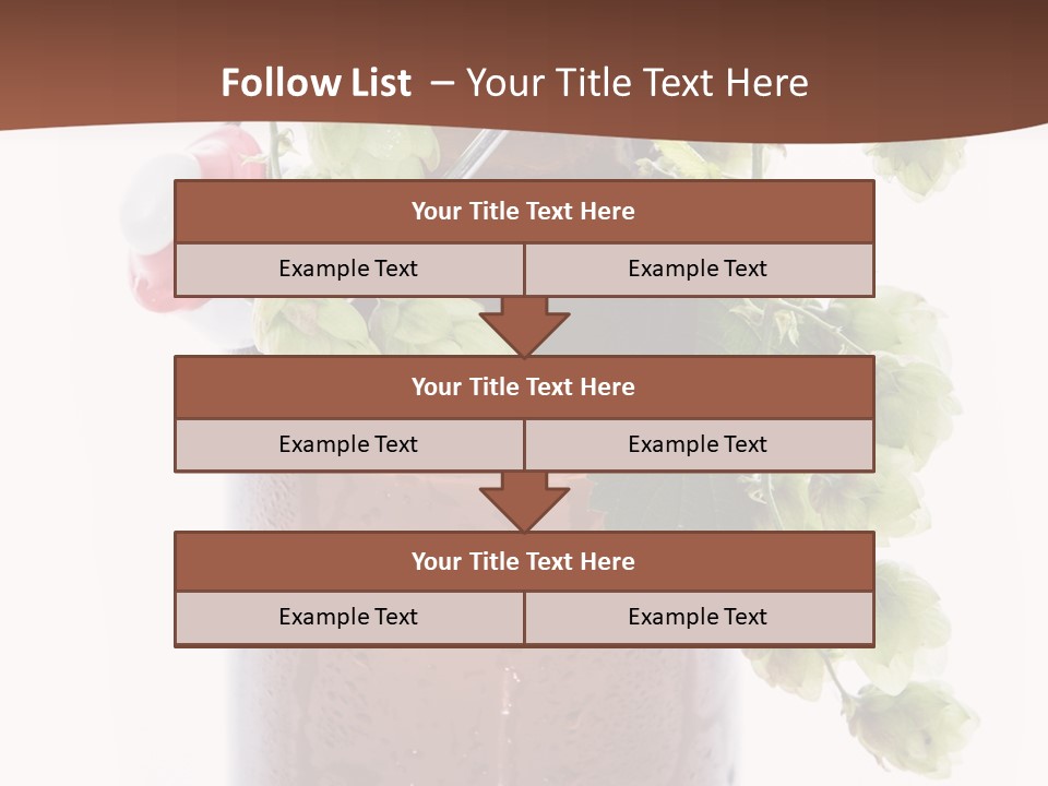 Brewing Fresh Ingredient PowerPoint Template