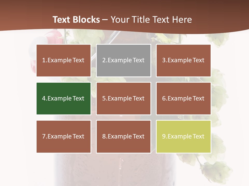 Brewing Fresh Ingredient PowerPoint Template
