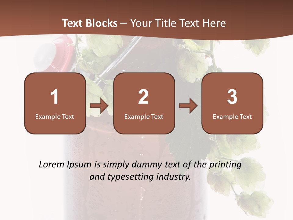 Brewing Fresh Ingredient PowerPoint Template