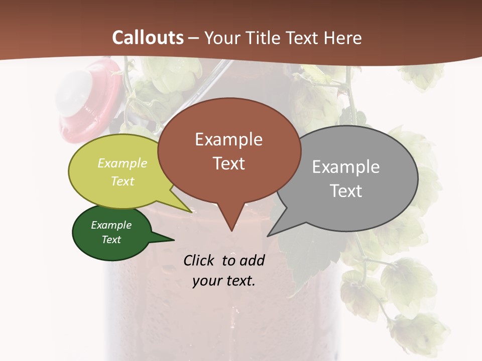 Brewing Fresh Ingredient PowerPoint Template