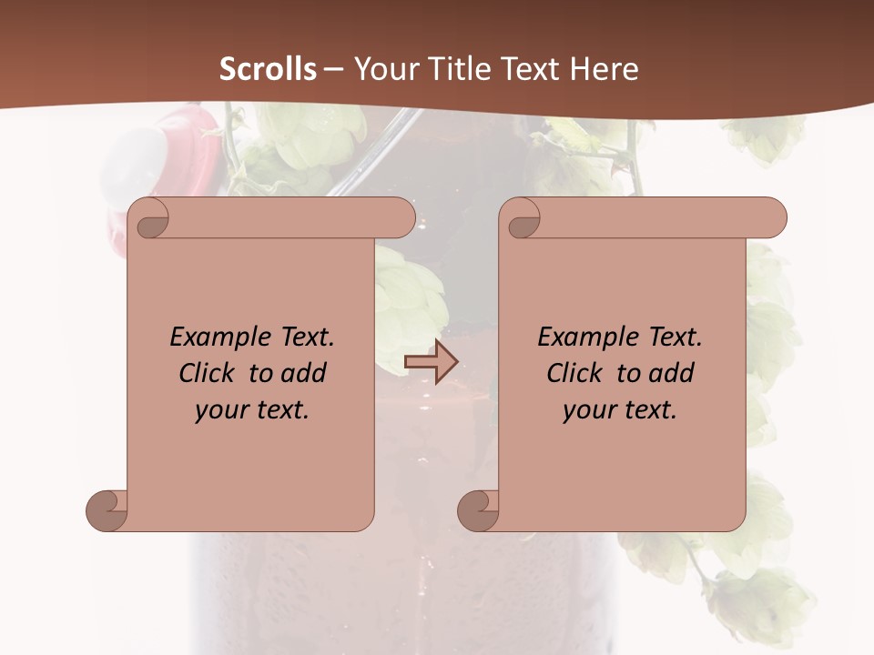 Brewing Fresh Ingredient PowerPoint Template