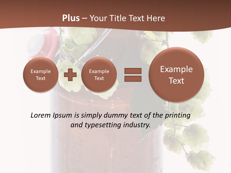 Brewing Fresh Ingredient PowerPoint Template