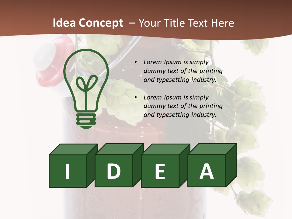 Brewing Fresh Ingredient PowerPoint Template