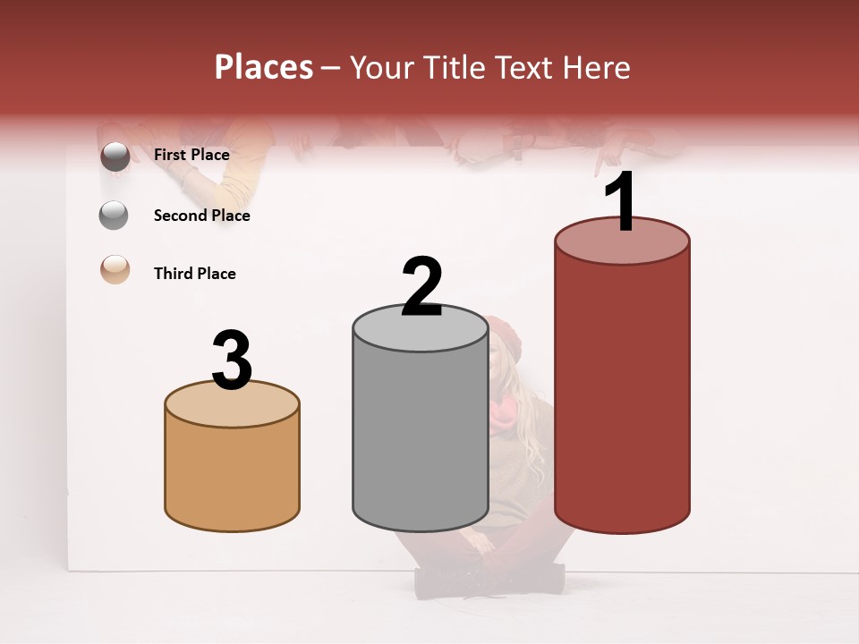 Isolated Caucasian White PowerPoint Template