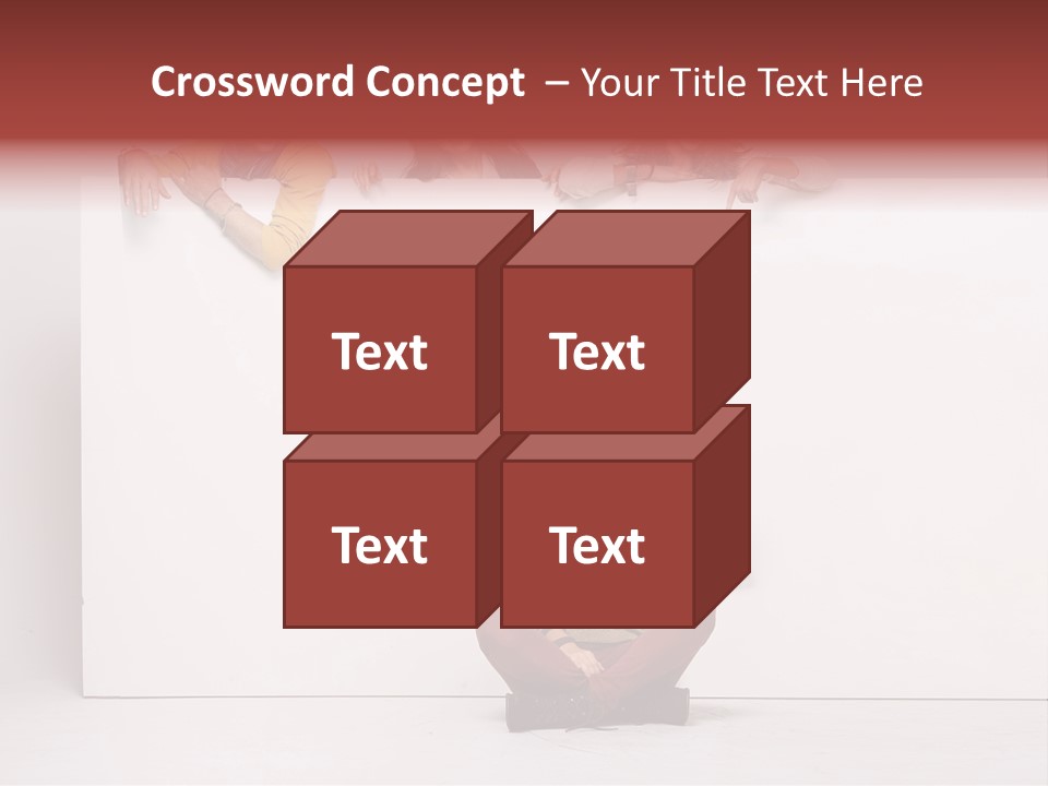 Isolated Caucasian White PowerPoint Template