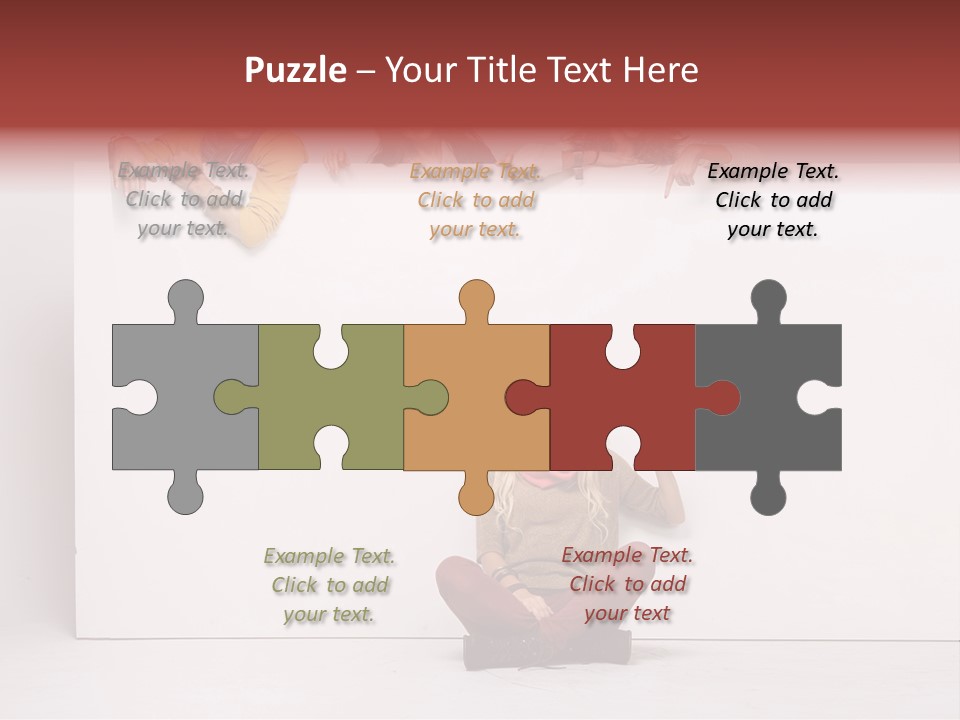 Isolated Caucasian White PowerPoint Template