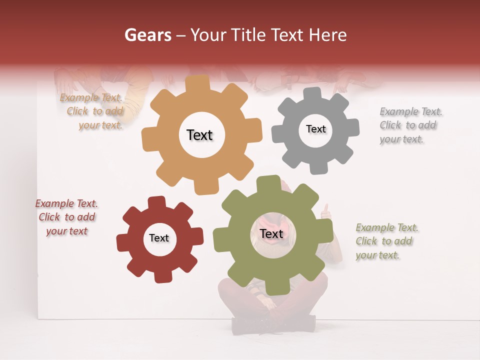 Isolated Caucasian White PowerPoint Template