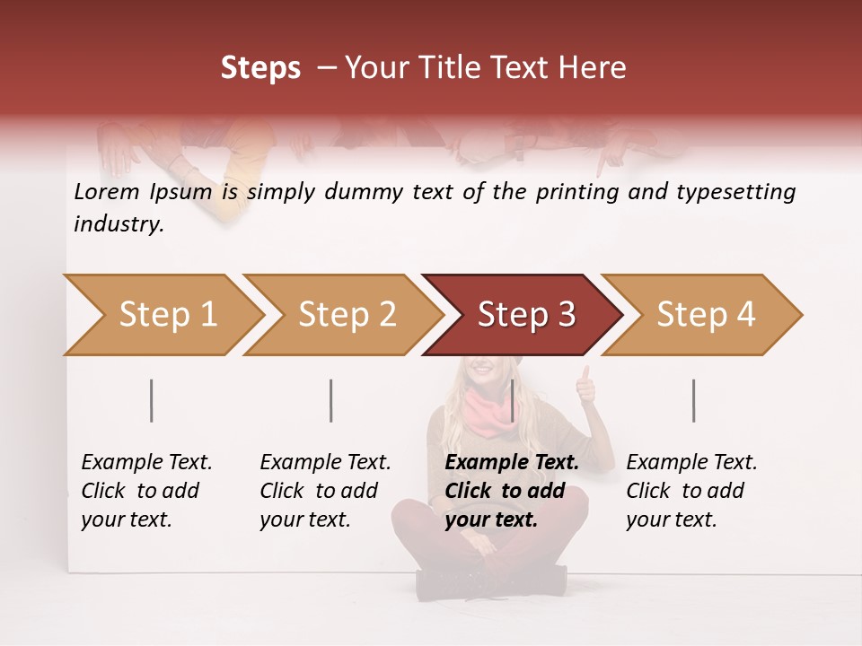 Isolated Caucasian White PowerPoint Template