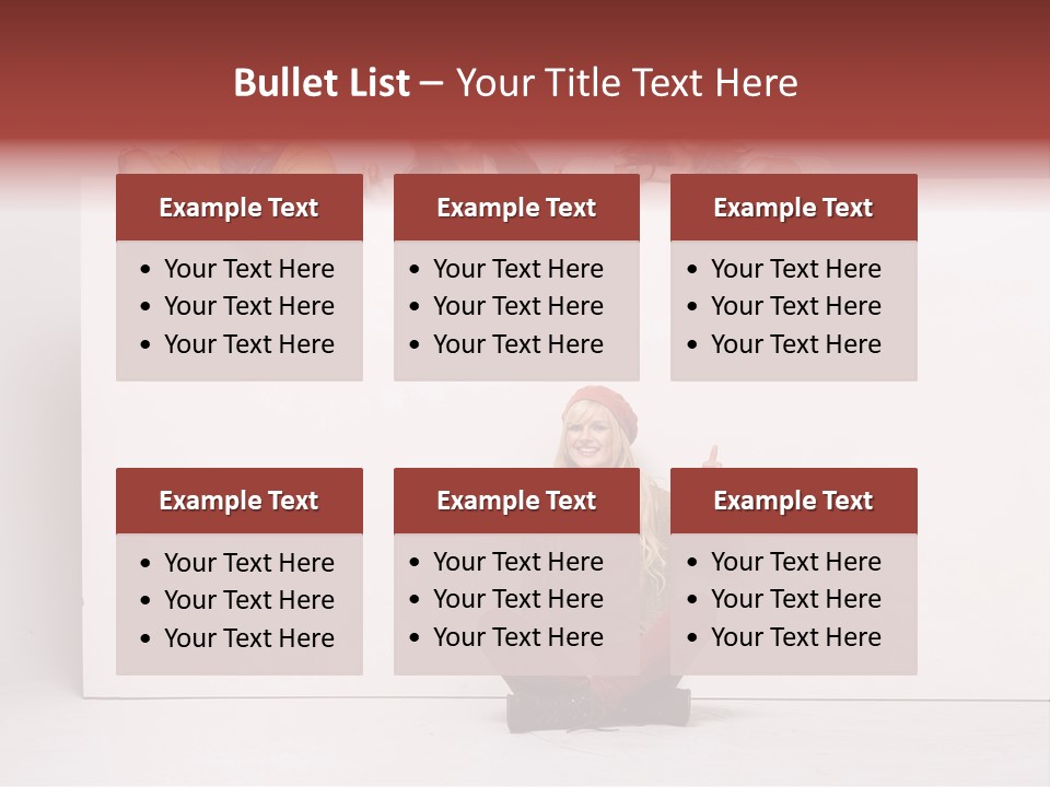 Isolated Caucasian White PowerPoint Template