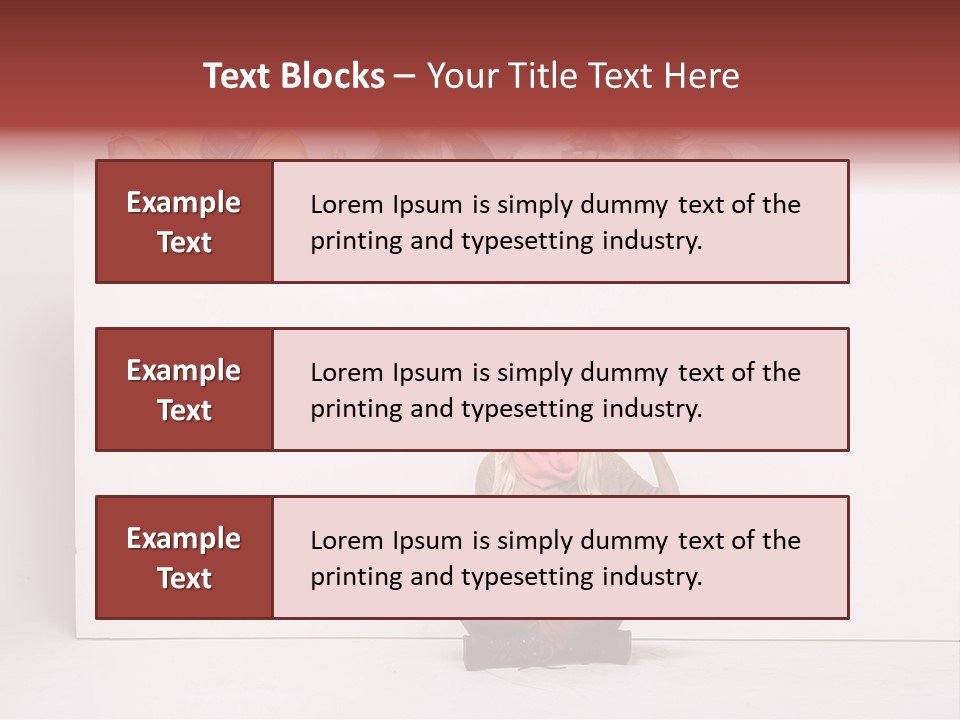 Isolated Caucasian White PowerPoint Template