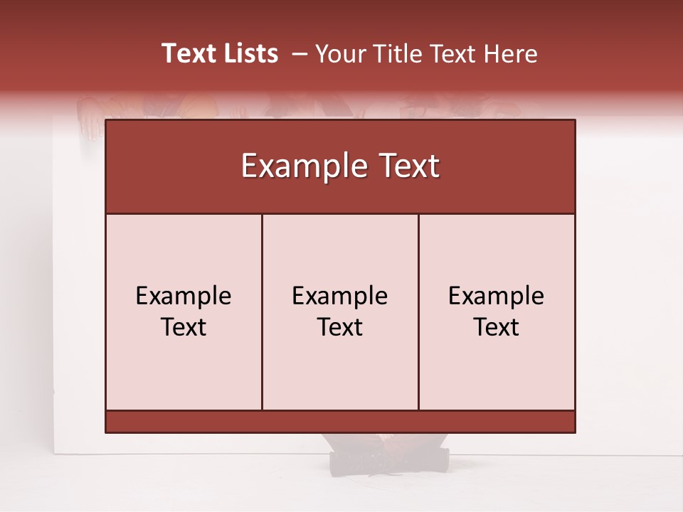 Isolated Caucasian White PowerPoint Template