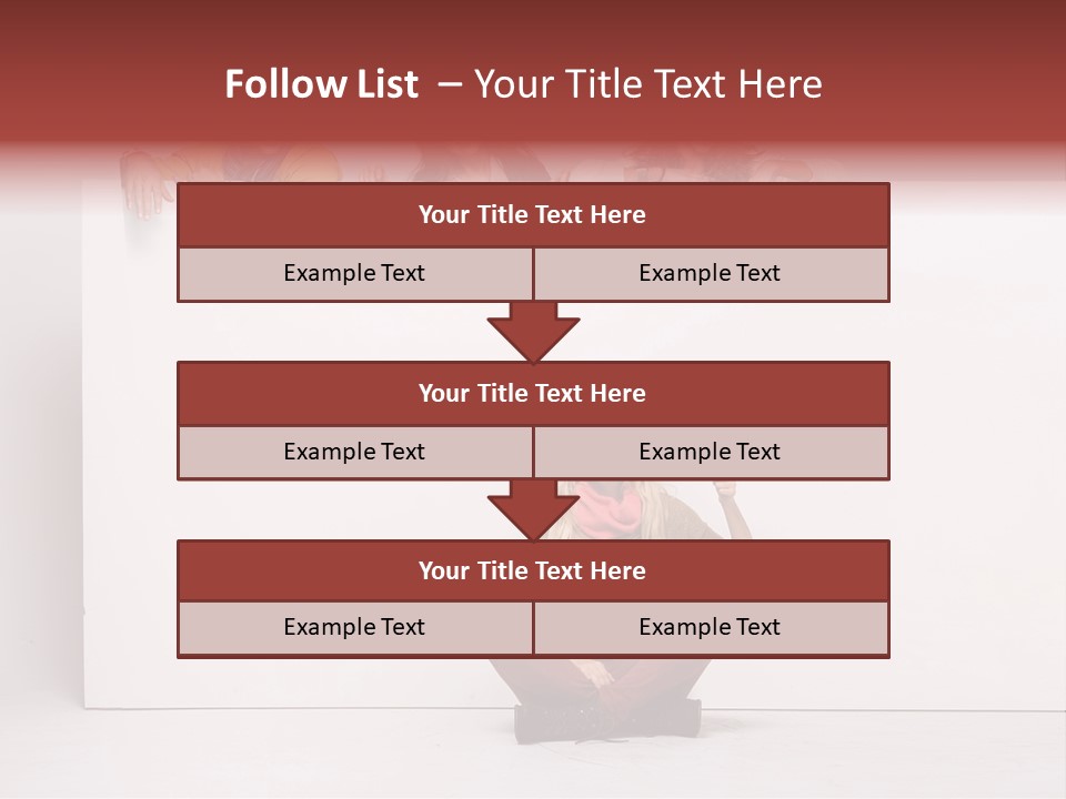 Isolated Caucasian White PowerPoint Template