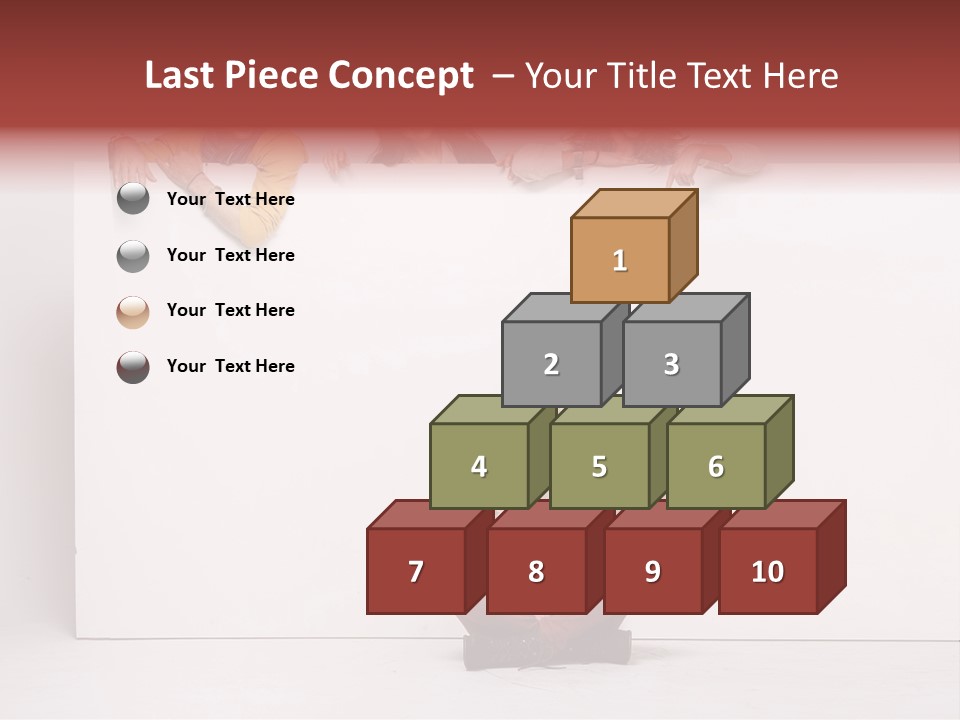 Isolated Caucasian White PowerPoint Template