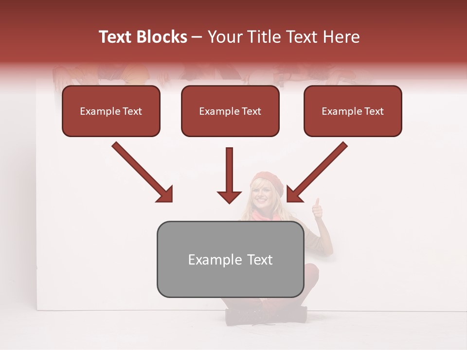 Isolated Caucasian White PowerPoint Template