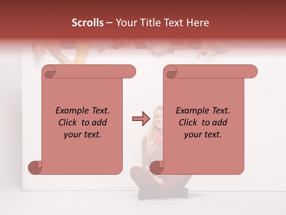 Isolated Caucasian White PowerPoint Template