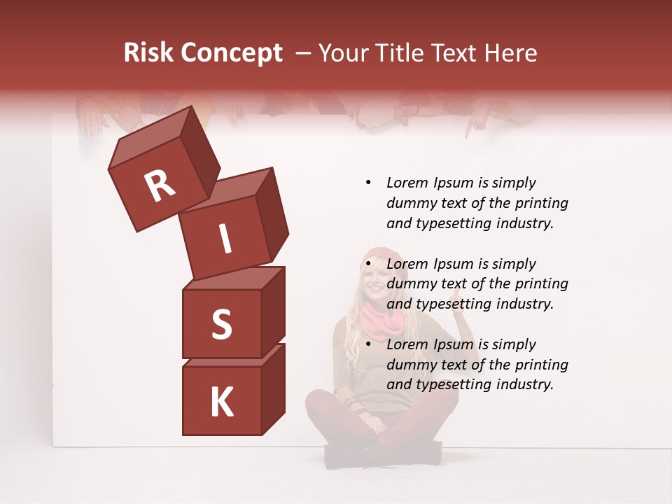 Isolated Caucasian White PowerPoint Template