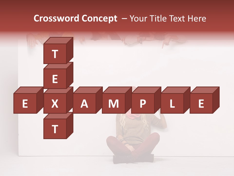 Isolated Caucasian White PowerPoint Template