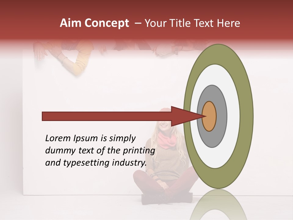 Isolated Caucasian White PowerPoint Template