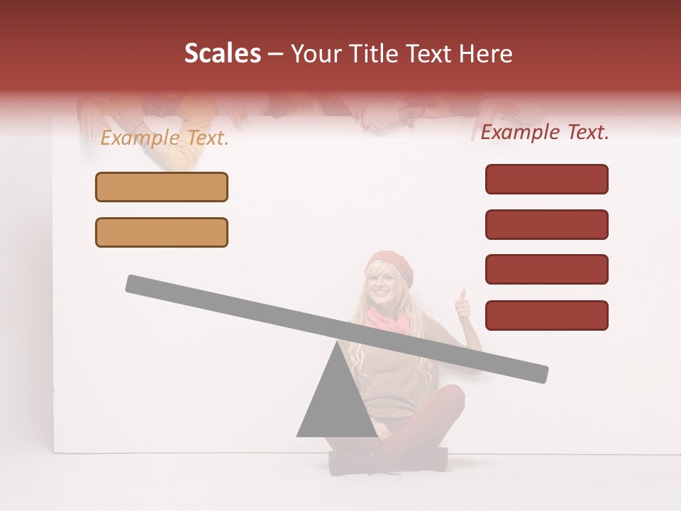 Isolated Caucasian White PowerPoint Template