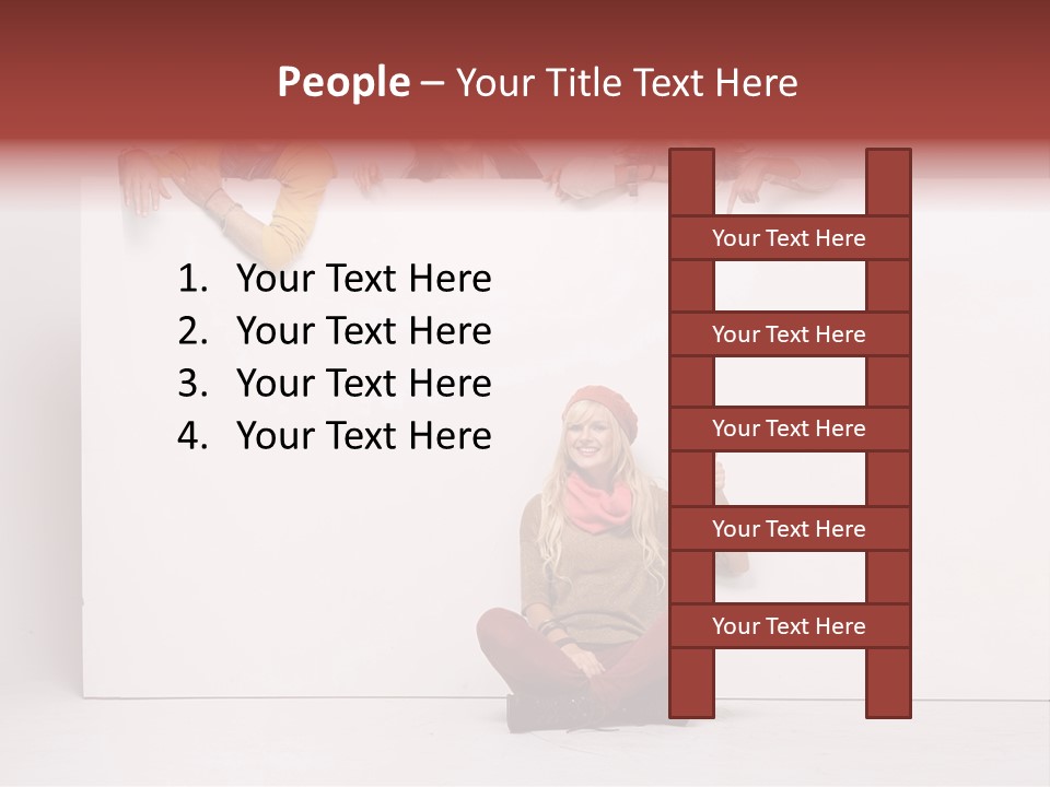 Isolated Caucasian White PowerPoint Template