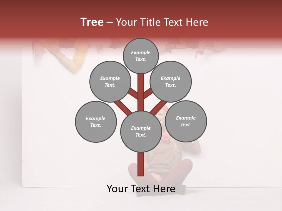 Isolated Caucasian White PowerPoint Template