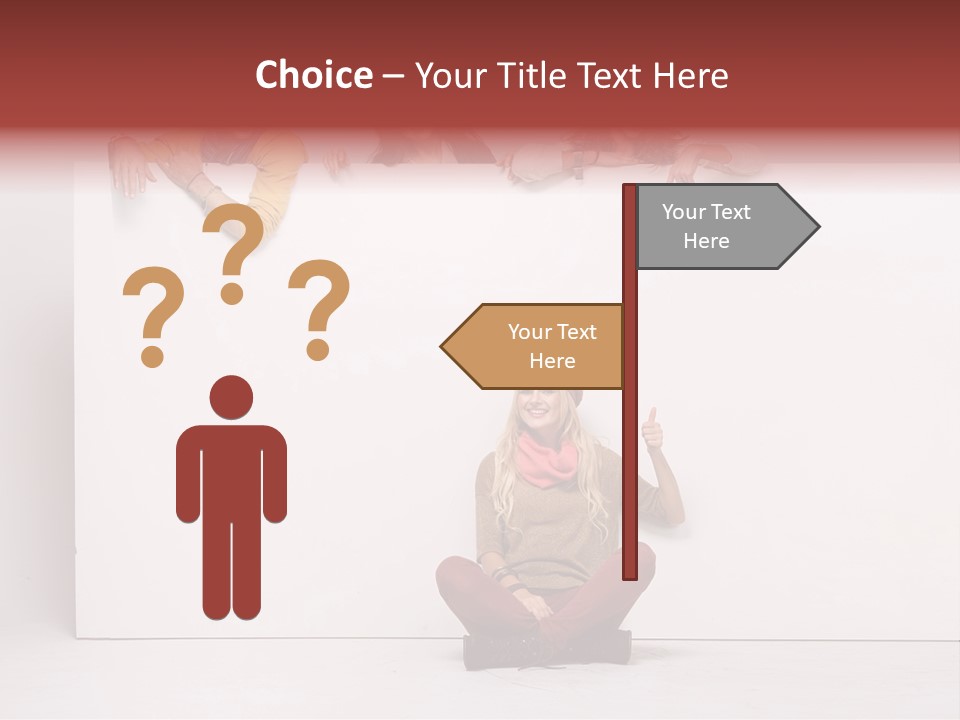 Isolated Caucasian White PowerPoint Template