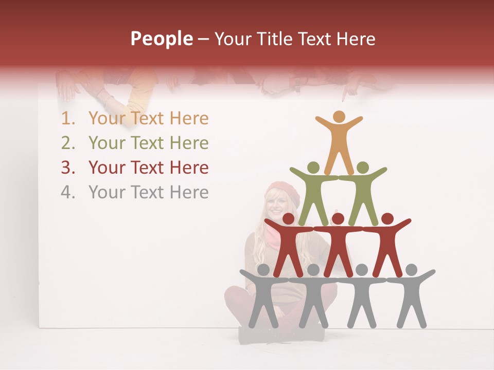 Isolated Caucasian White PowerPoint Template