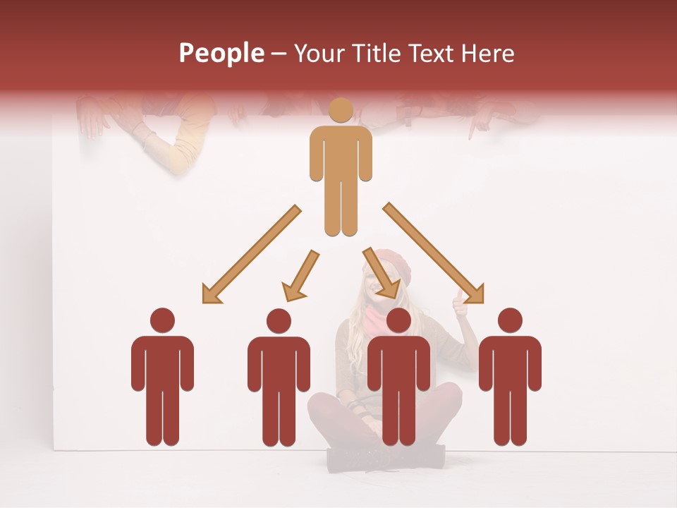 Isolated Caucasian White PowerPoint Template