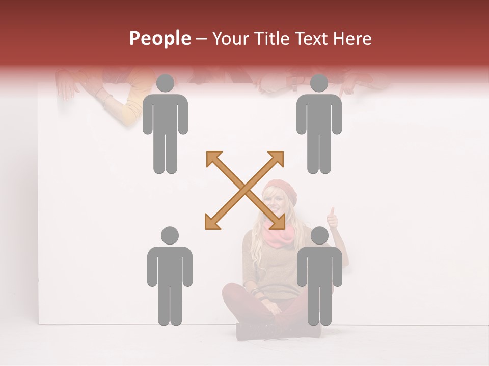 Isolated Caucasian White PowerPoint Template