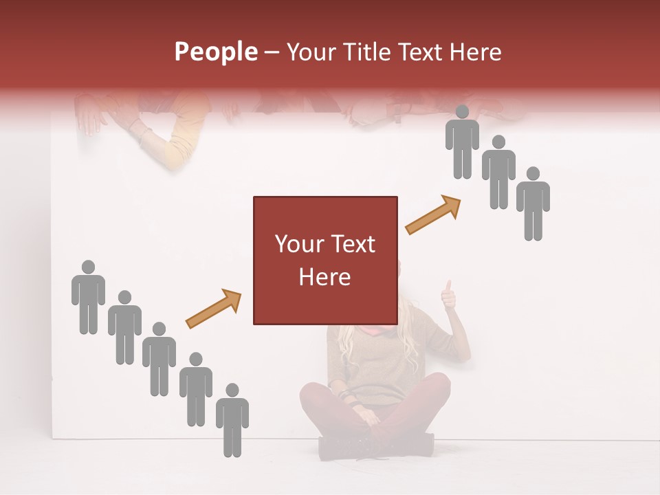 Isolated Caucasian White PowerPoint Template