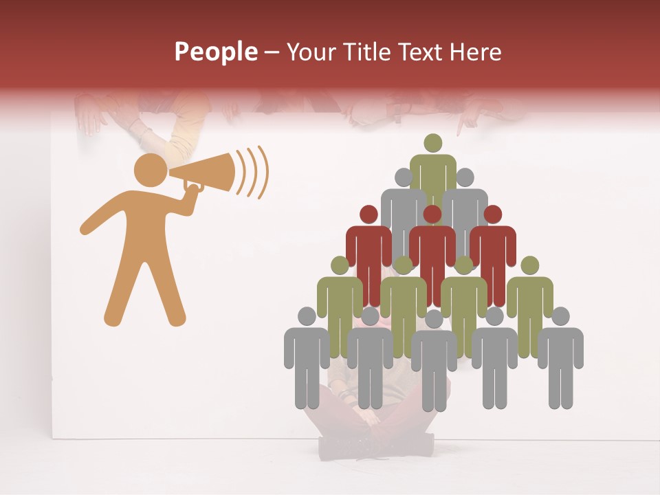 Isolated Caucasian White PowerPoint Template