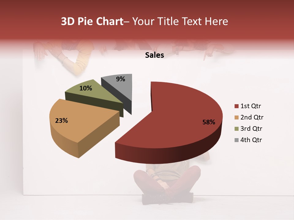 Isolated Caucasian White PowerPoint Template