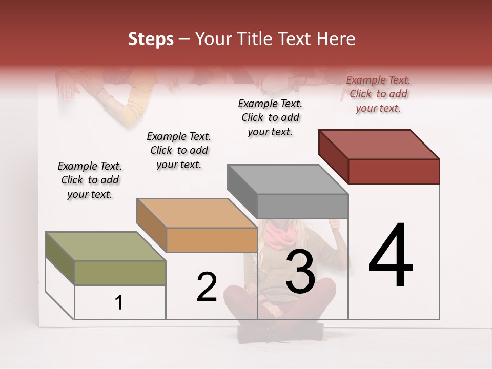 Isolated Caucasian White PowerPoint Template